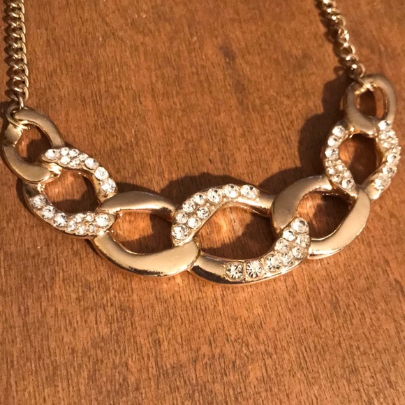 Jewelry - 3/$20 Gold and Rhinestone Necklace